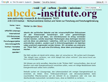 Tablet Screenshot of abcde-institute.org